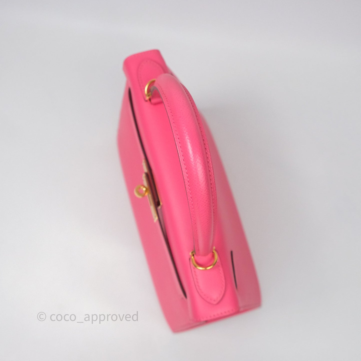 Hermès Kelly 28 Sellier Rose Lipstick U5 Epsom Gold Hardware