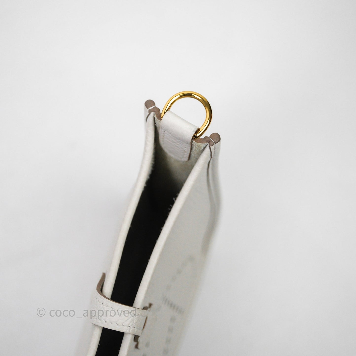 Hermès Mini Evelyne 16 Gris Pale M4 Clemence Gold Hardware