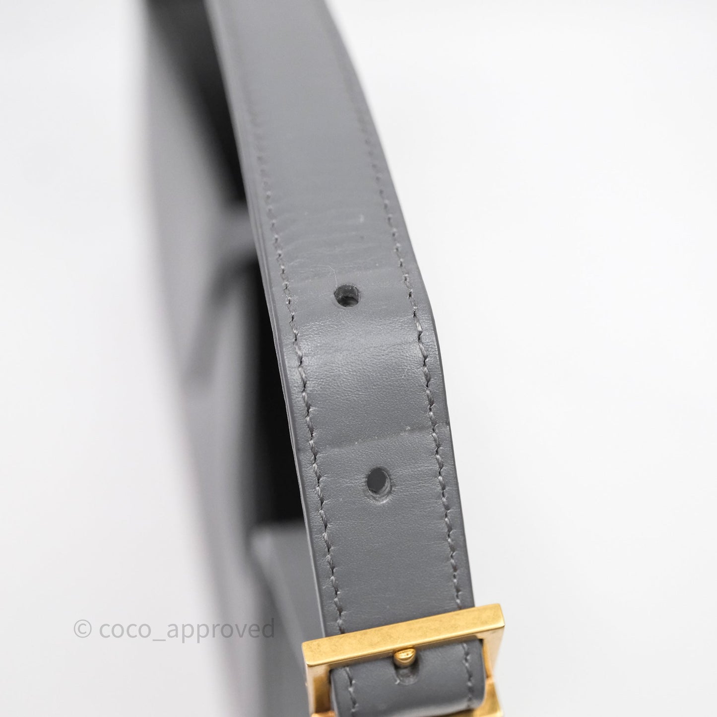 Saint Laurent ‘Le 5 a 7’ Hobo Bag Grey Smooth Calfskin