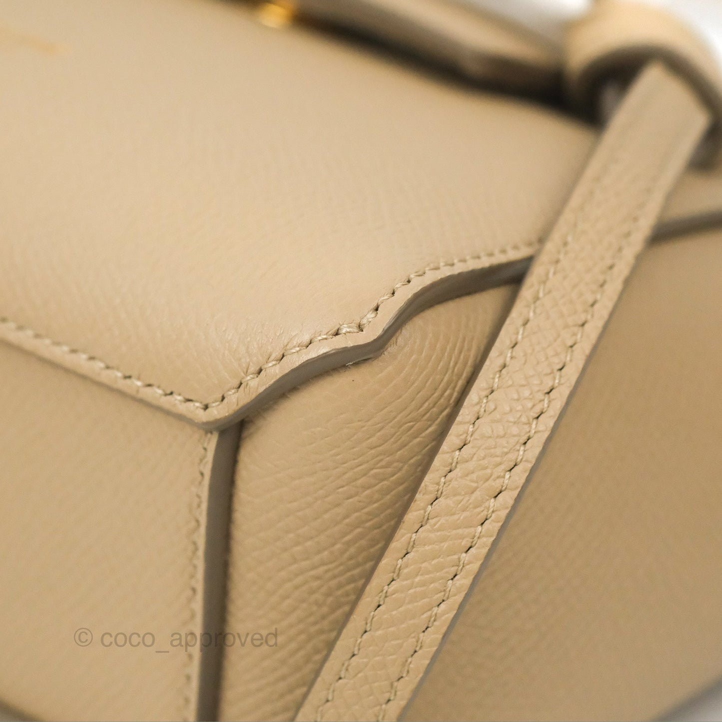 Celine Pico Belt Bag Light Taupe Grained Calfskin Gold Hardware