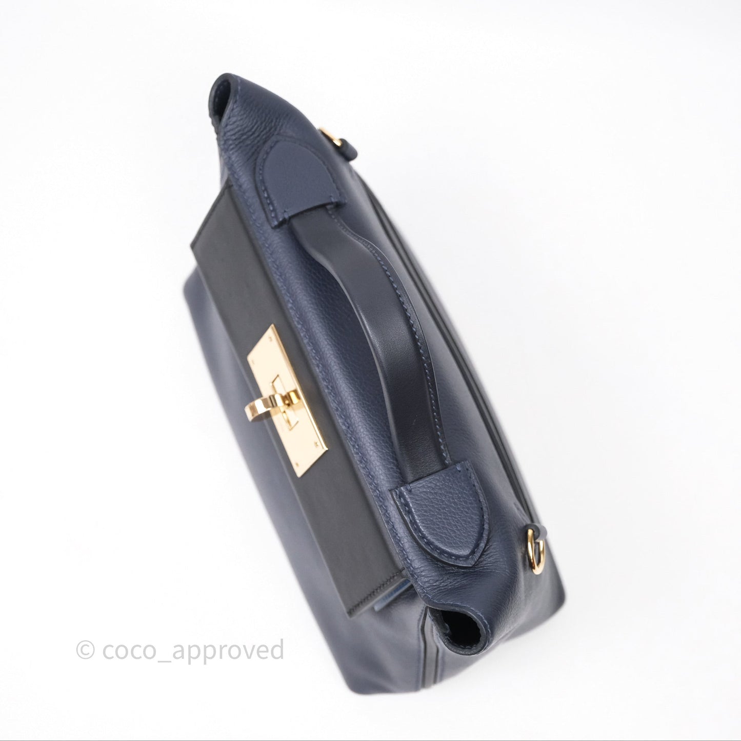 Hermès 24/24 21 Mini Multico Veau Evercolor/ Swift Blnuit/ Caban/ Noir/ Blfrance Gold Hardware