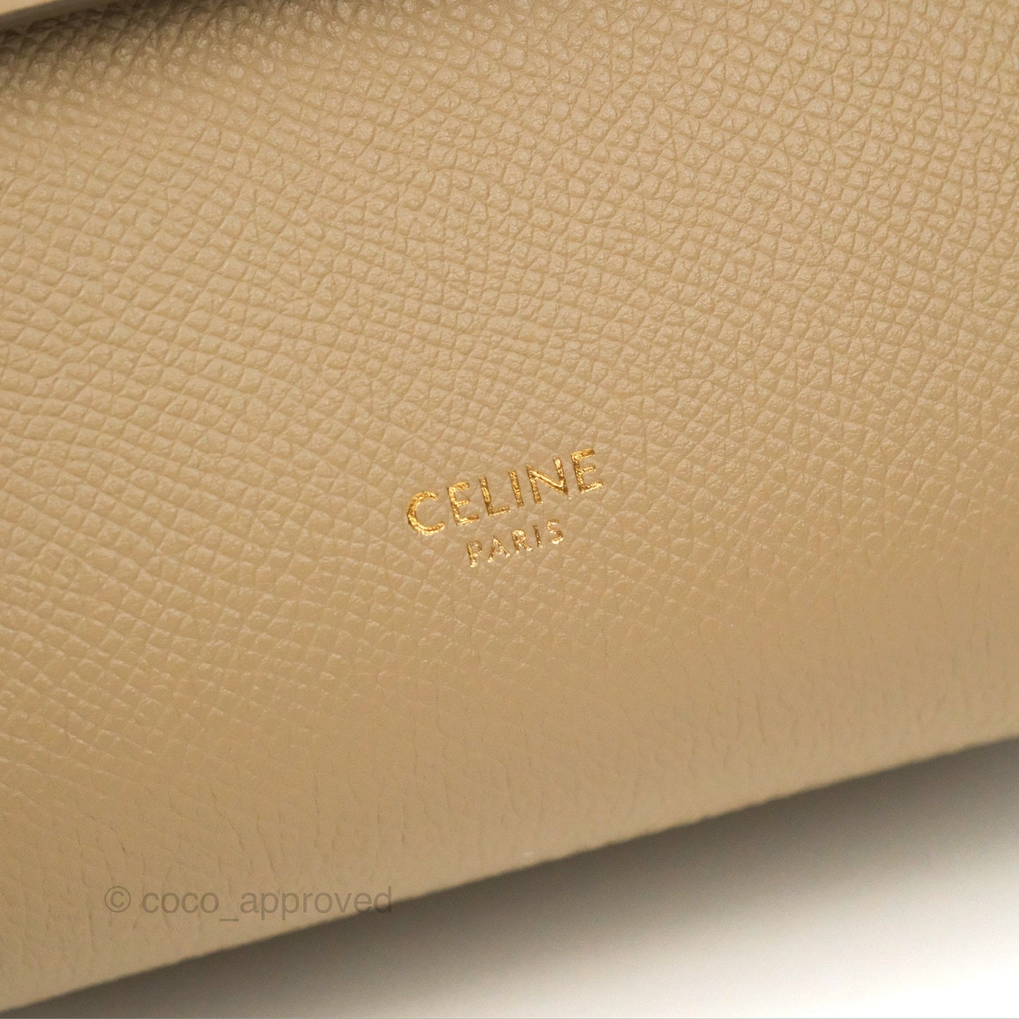 Celine Pico Belt Bag Light Taupe Grained Calfskin Gold Hardware