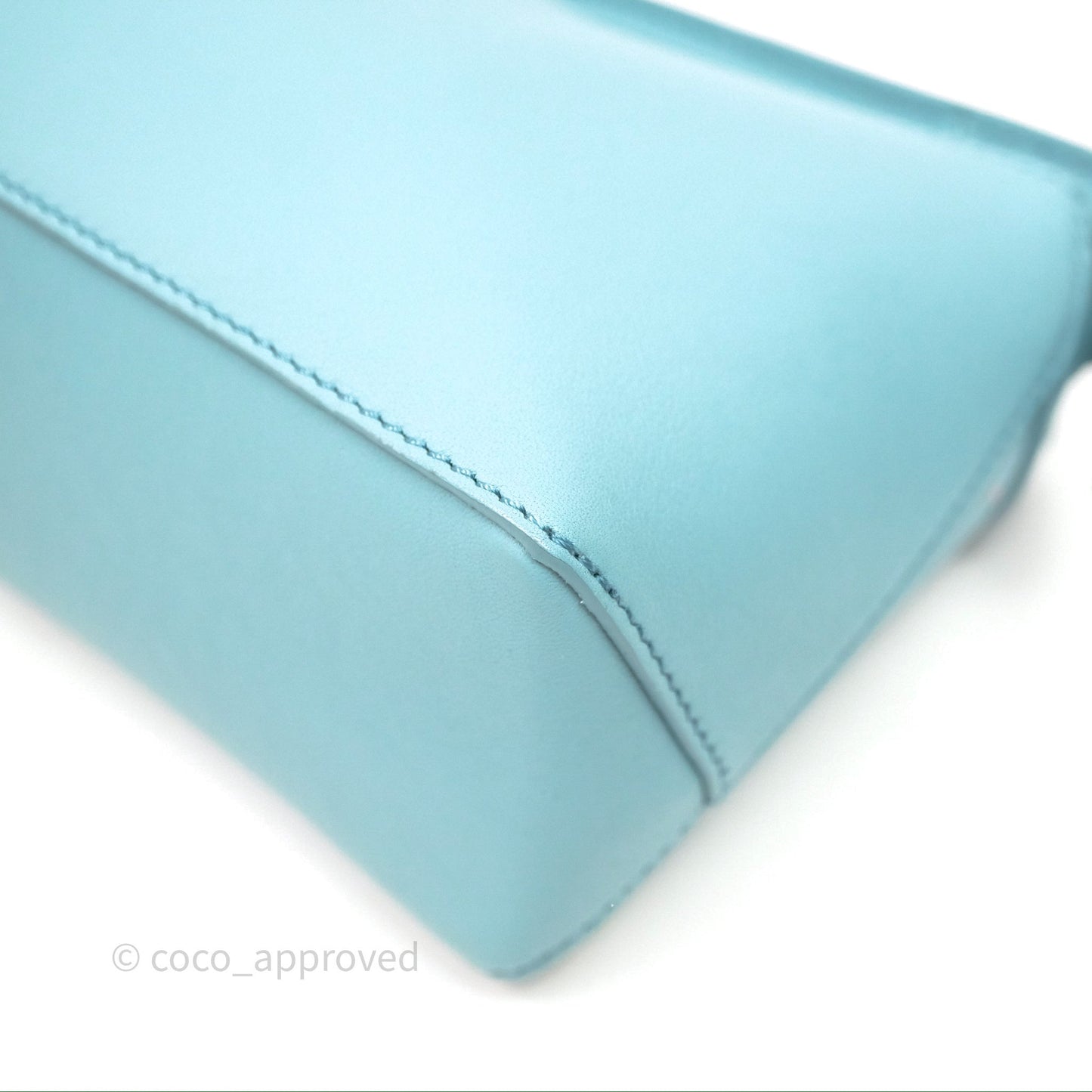 Loewe Mini Squid Suna Puzzle Bag Blue Silver Hardware