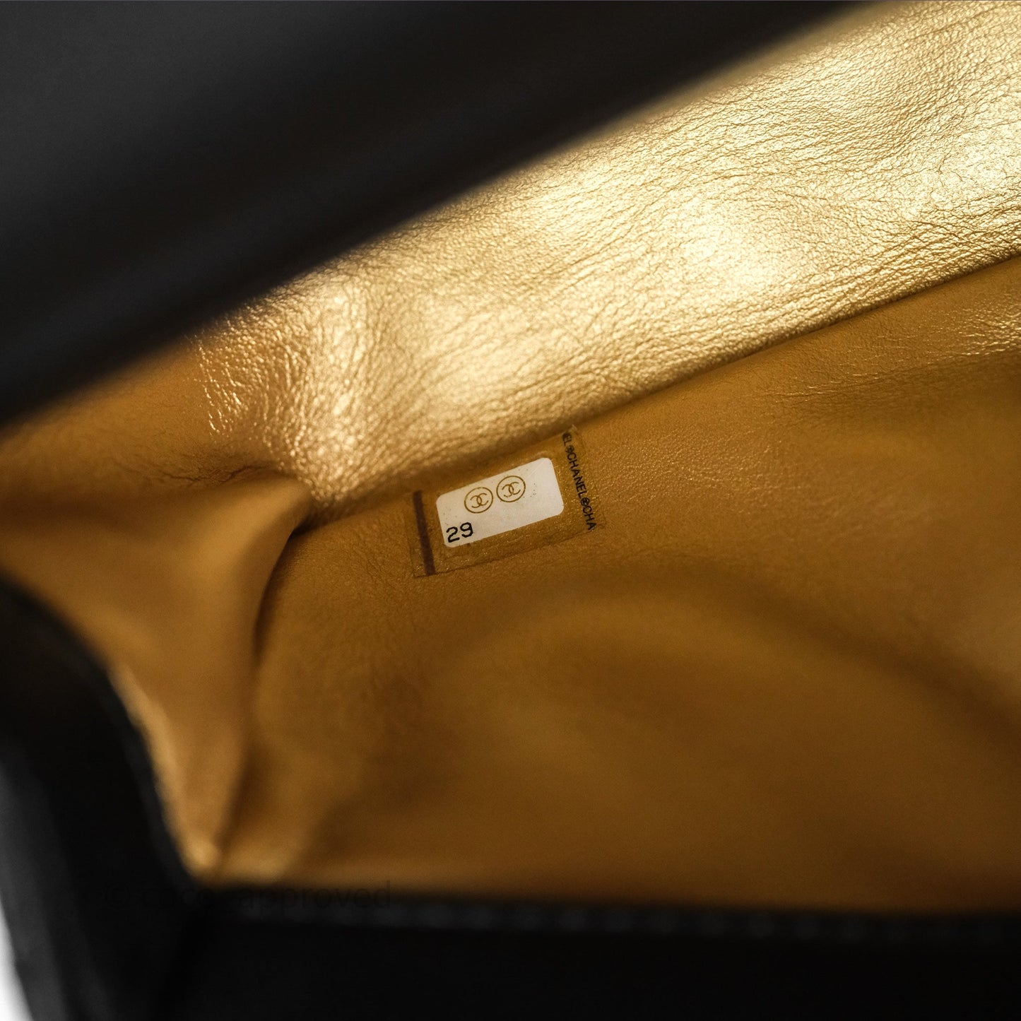 Chanel Mini Rectangular Pearl Crush Quilted Black Lambskin Aged Gold Hardware