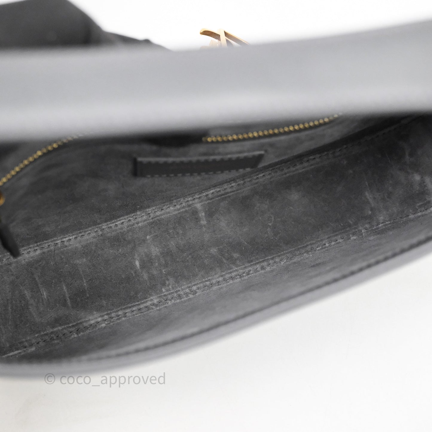 Saint Laurent ‘Le 5 a 7’ Hobo Bag Grey Smooth Calfskin