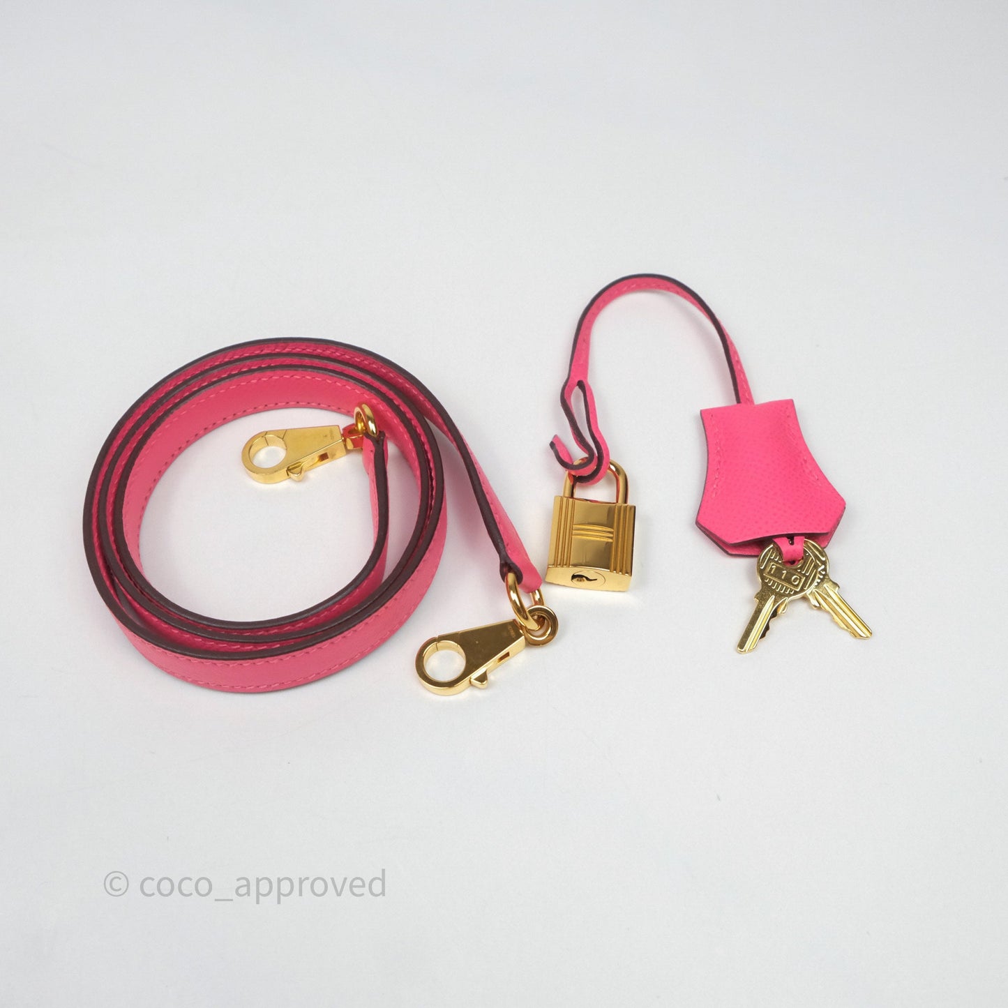 Hermès Kelly 28 Sellier Rose Lipstick U5 Epsom Gold Hardware