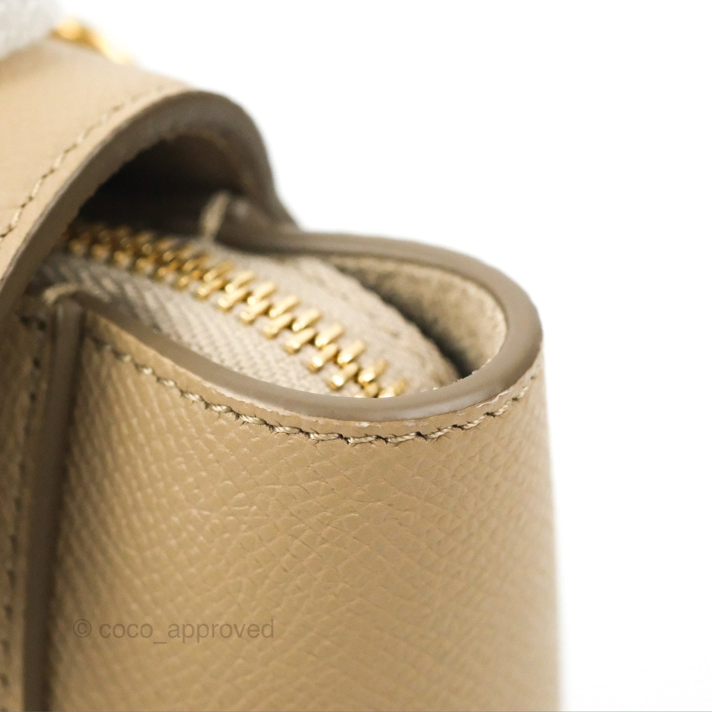 Celine Pico Belt Bag Light Taupe Grained Calfskin Gold Hardware