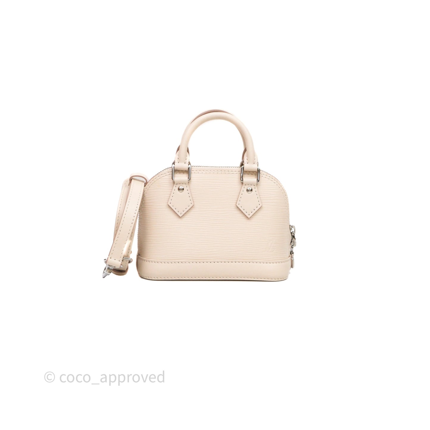 Louis Vuitton Alma Nano Quartz Silver Hardware