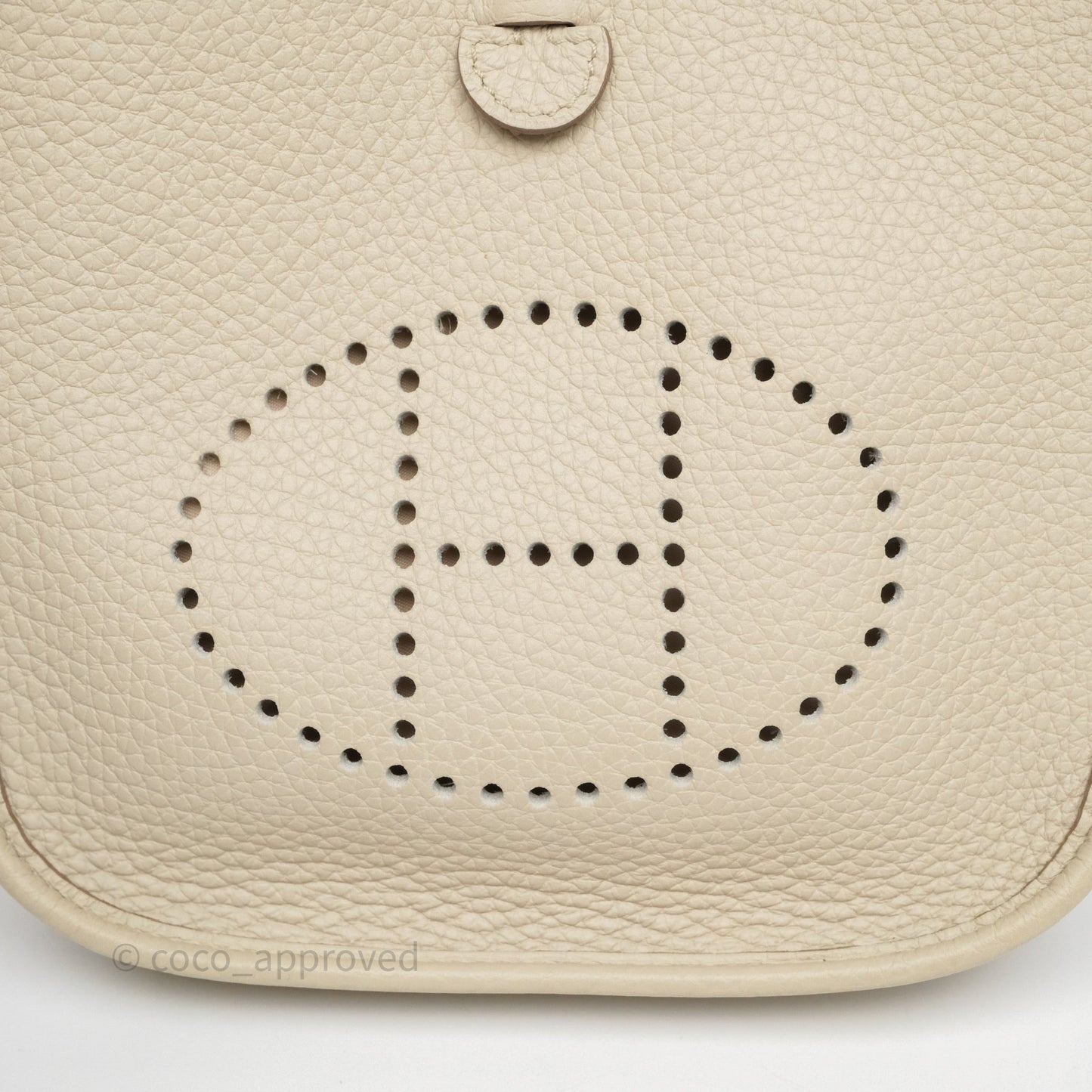 Hermès Mini Evelyne 16 Beton 8L Clemence Palladium Hardware