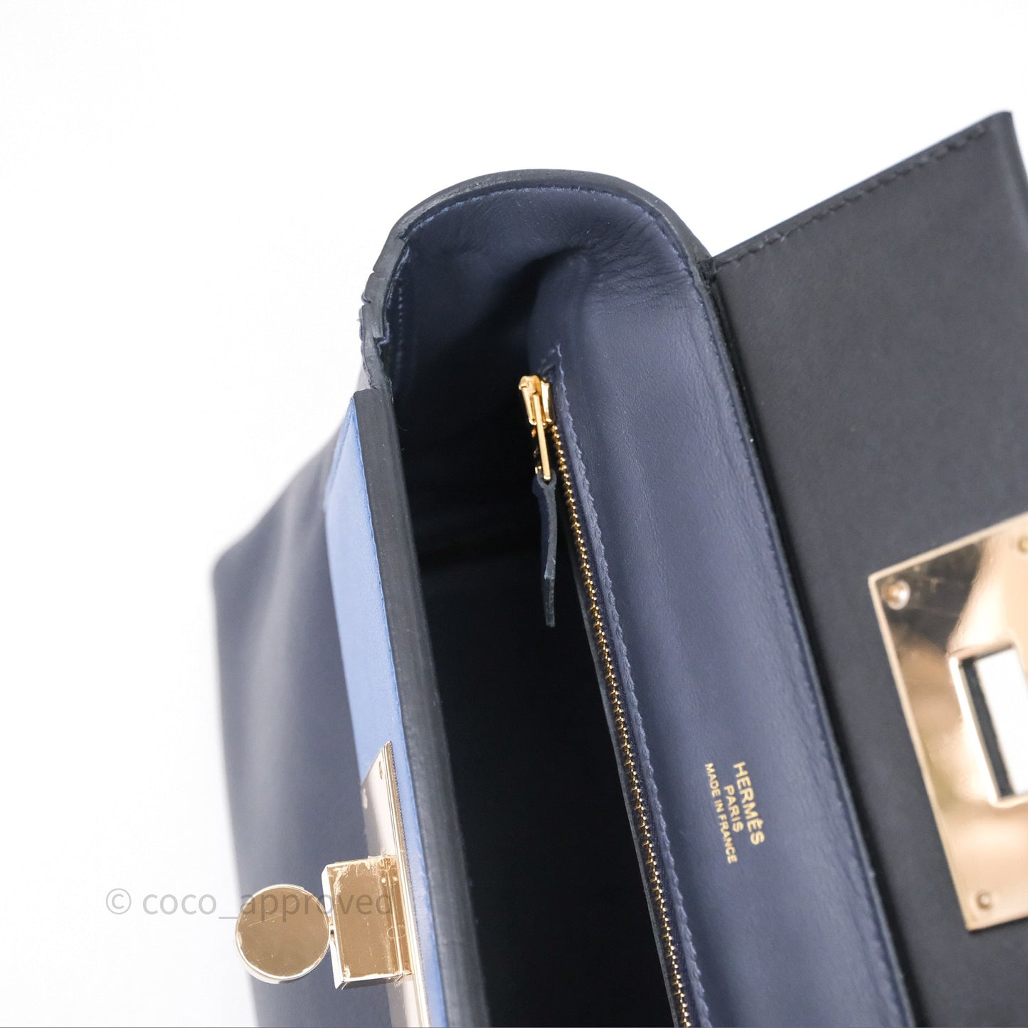 Hermès 24/24 21 Mini Multico Veau Evercolor/ Swift Blnuit/ Caban/ Noir/ Blfrance Gold Hardware