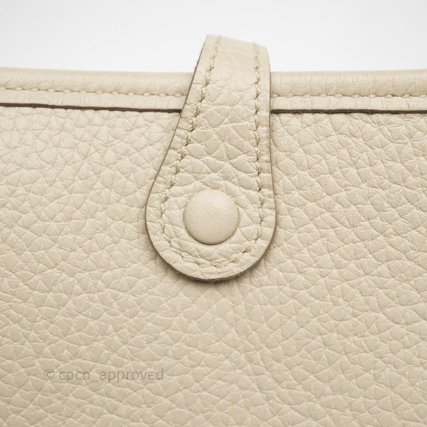 Hermès Mini Evelyne 16 Beton 8L Clemence Palladium Hardware