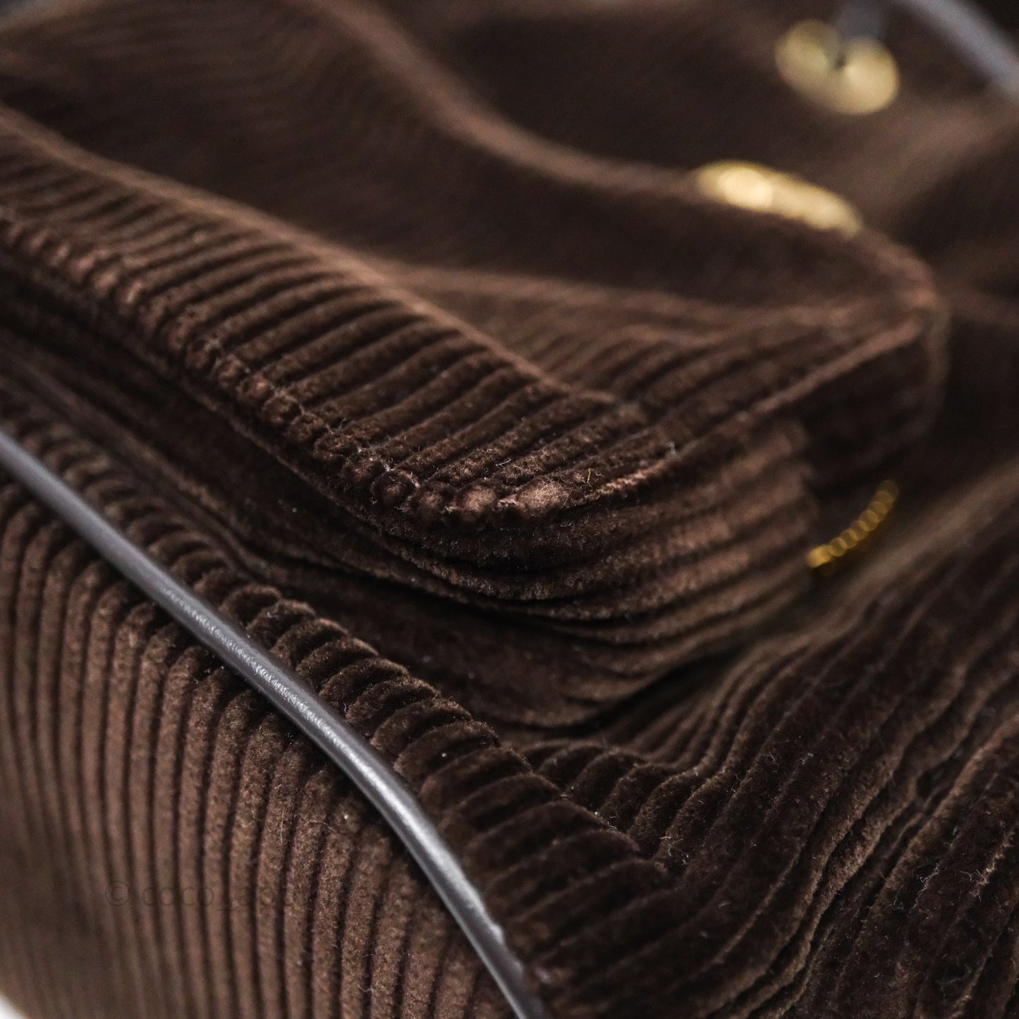 Miu Miu Corduroy Backpack Ebony