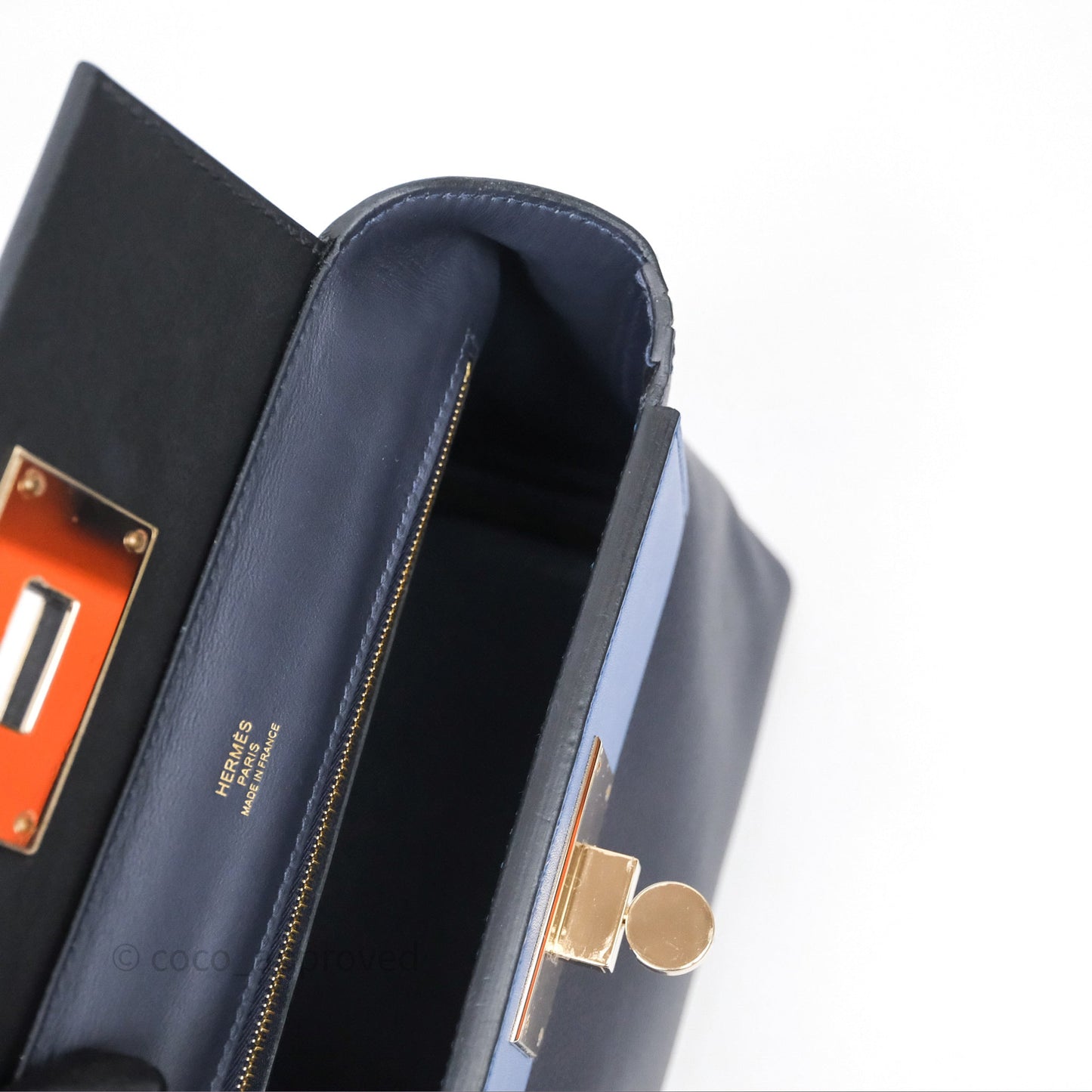 Hermès 24/24 21 Mini Multico Veau Evercolor/ Swift Blnuit/ Caban/ Noir/ Blfrance Gold Hardware