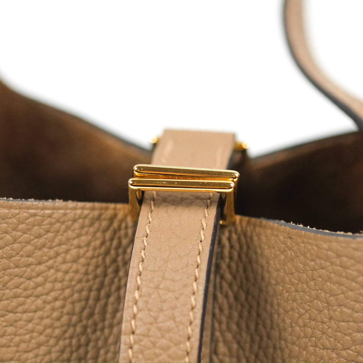 Hermès Picotin Lock 18 Beige De Weimar TM Taurillon Maurice Gold Hardware