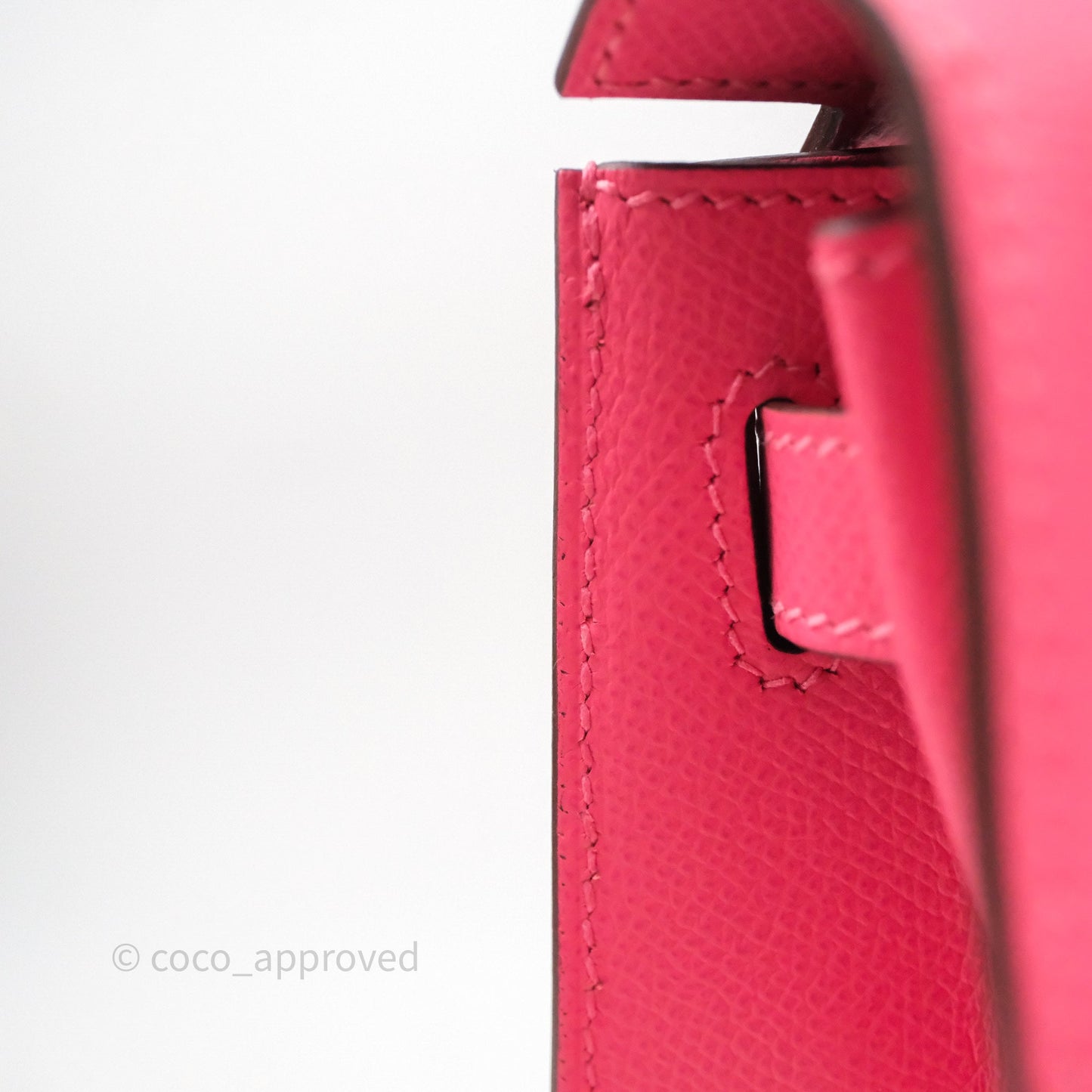 Hermès Kelly 28 Sellier Rose Lipstick U5 Epsom Gold Hardware