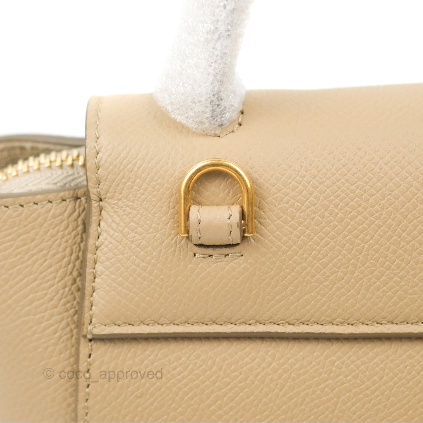 Celine Pico Belt Bag Light Taupe Grained Calfskin Gold Hardware
