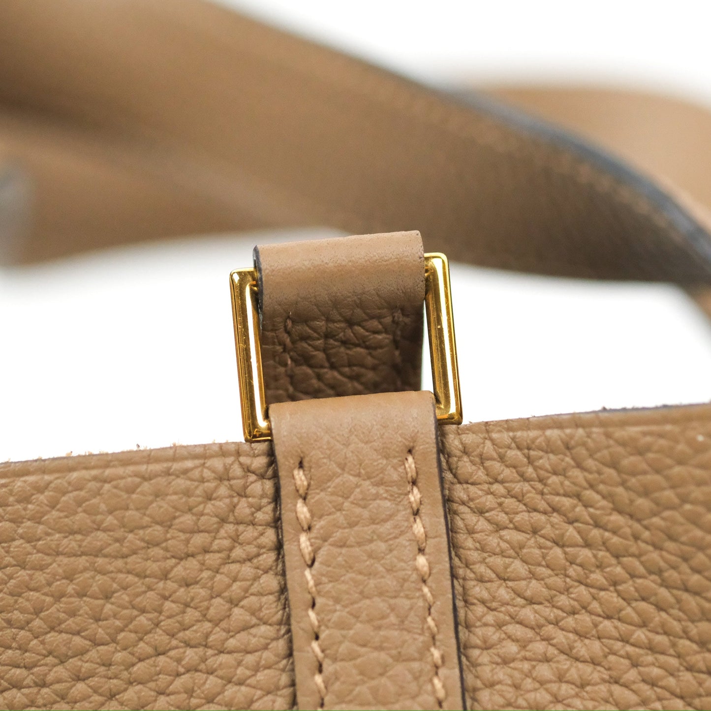 Hermès Picotin Lock 18 Beige De Weimar TM Taurillon Maurice Gold Hardware