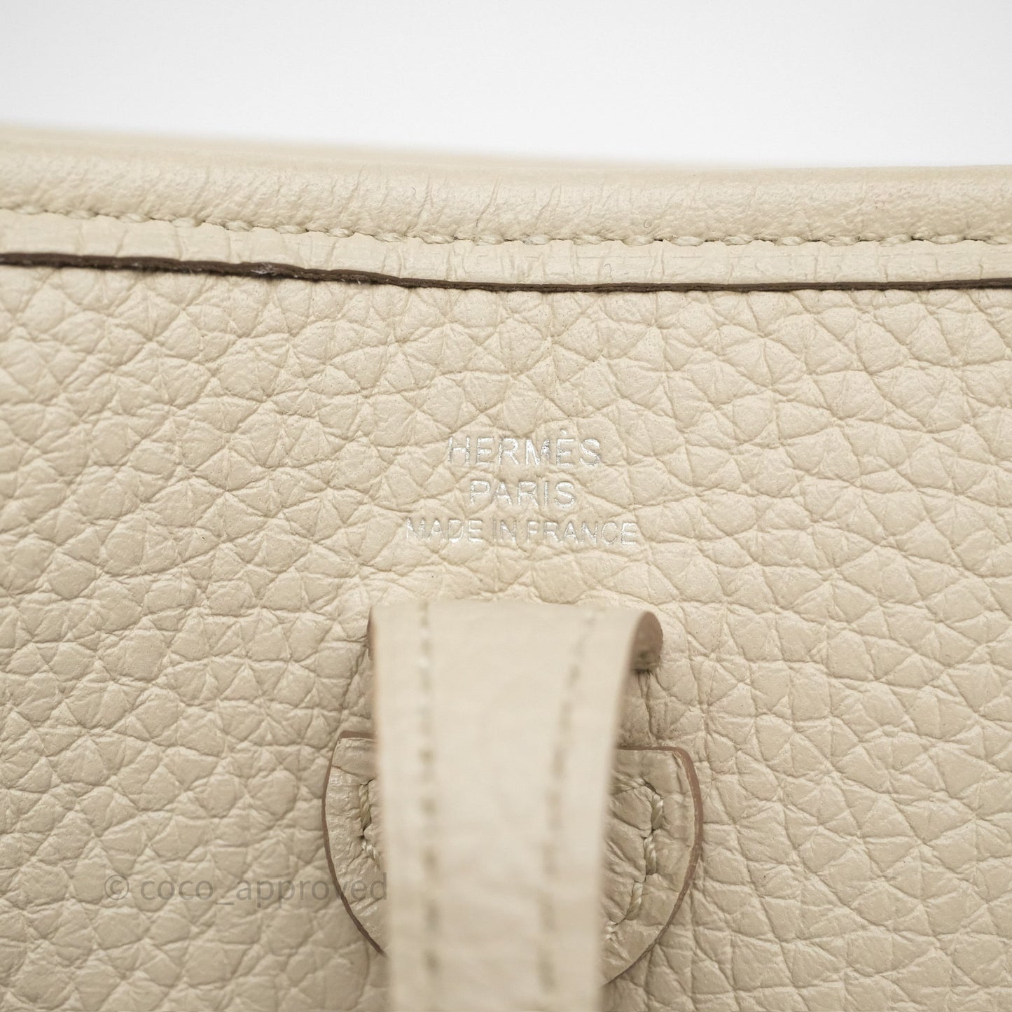 Hermès Mini Evelyne 16 Beton 8L Clemence Palladium Hardware