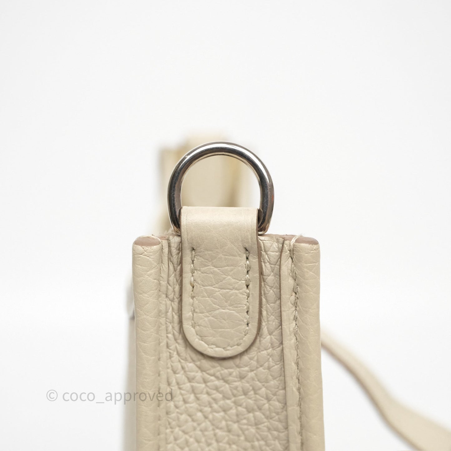 Hermès Mini Evelyne 16 Beton 8L Clemence Palladium Hardware