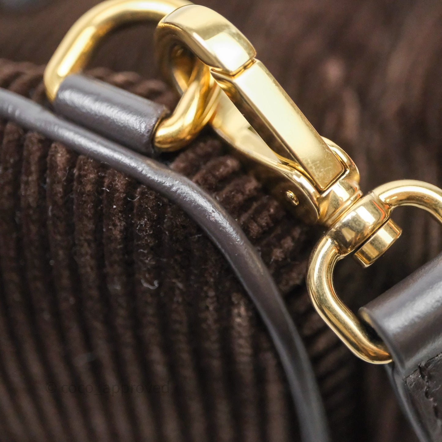 Miu Miu Corduroy Backpack Ebony