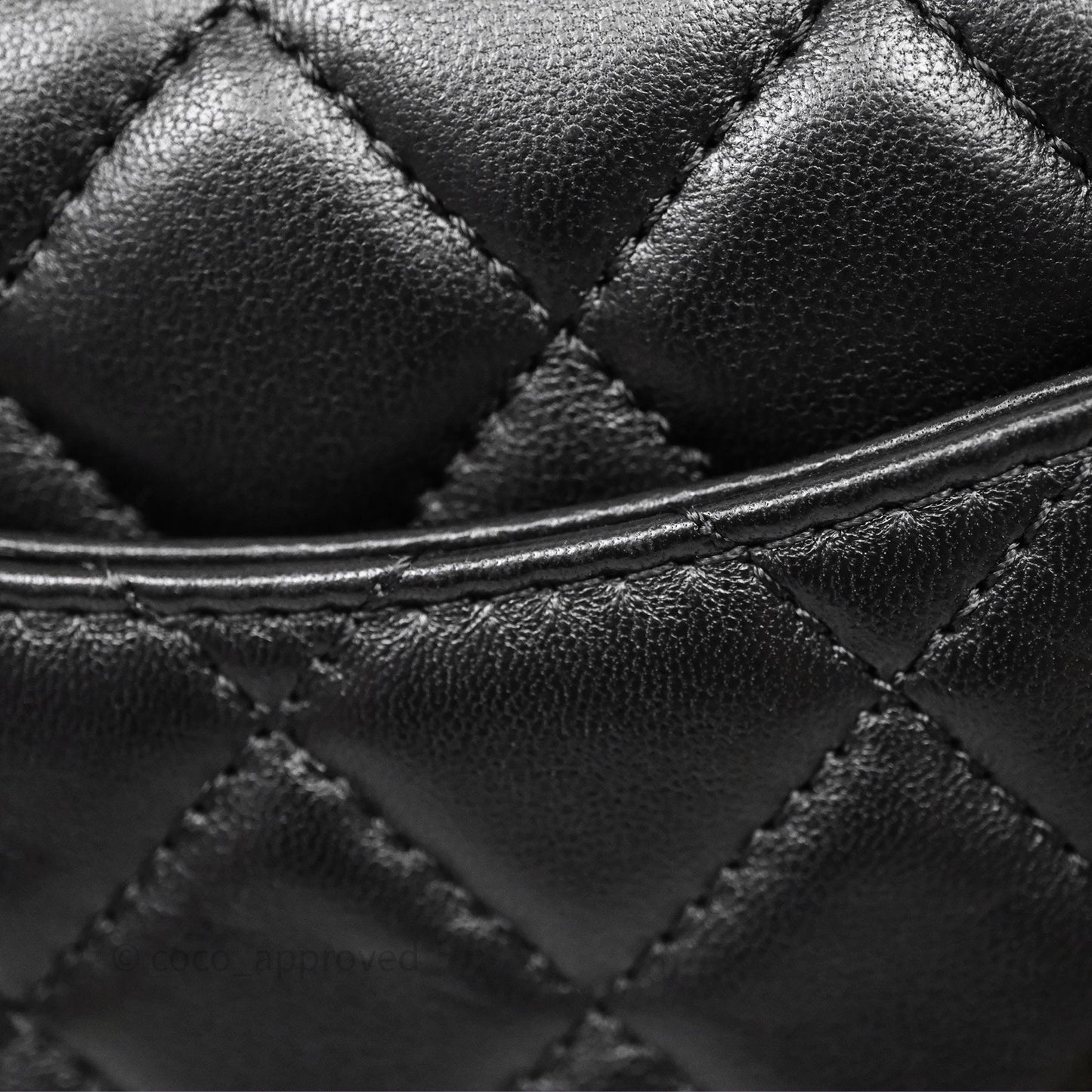 Chanel Mini Rectangular Pearl Crush Quilted Black Lambskin Aged Gold Hardware
