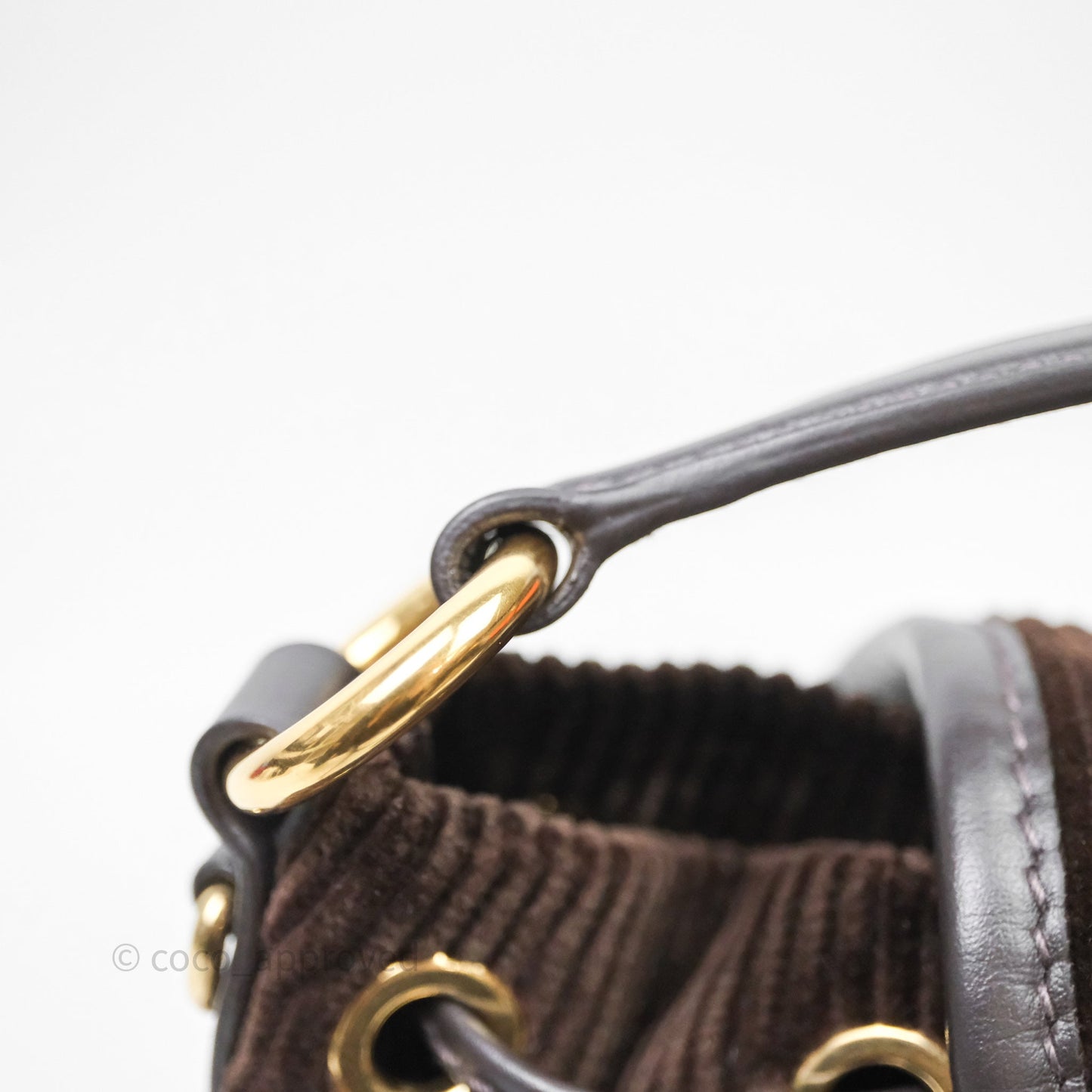 Miu Miu Corduroy Backpack Ebony