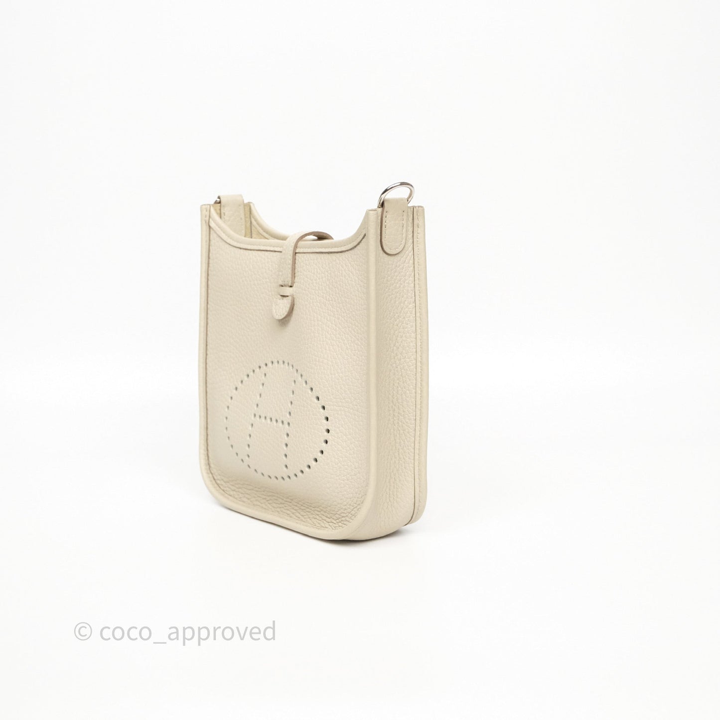 Hermès Mini Evelyne 16 Beton 8L Clemence Palladium Hardware