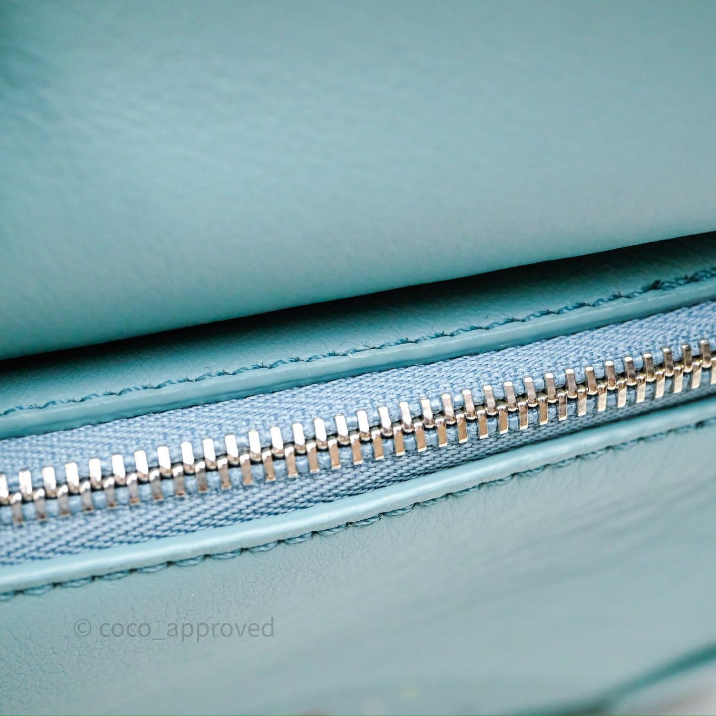 Loewe Mini Squid Suna Puzzle Bag Blue Silver Hardware