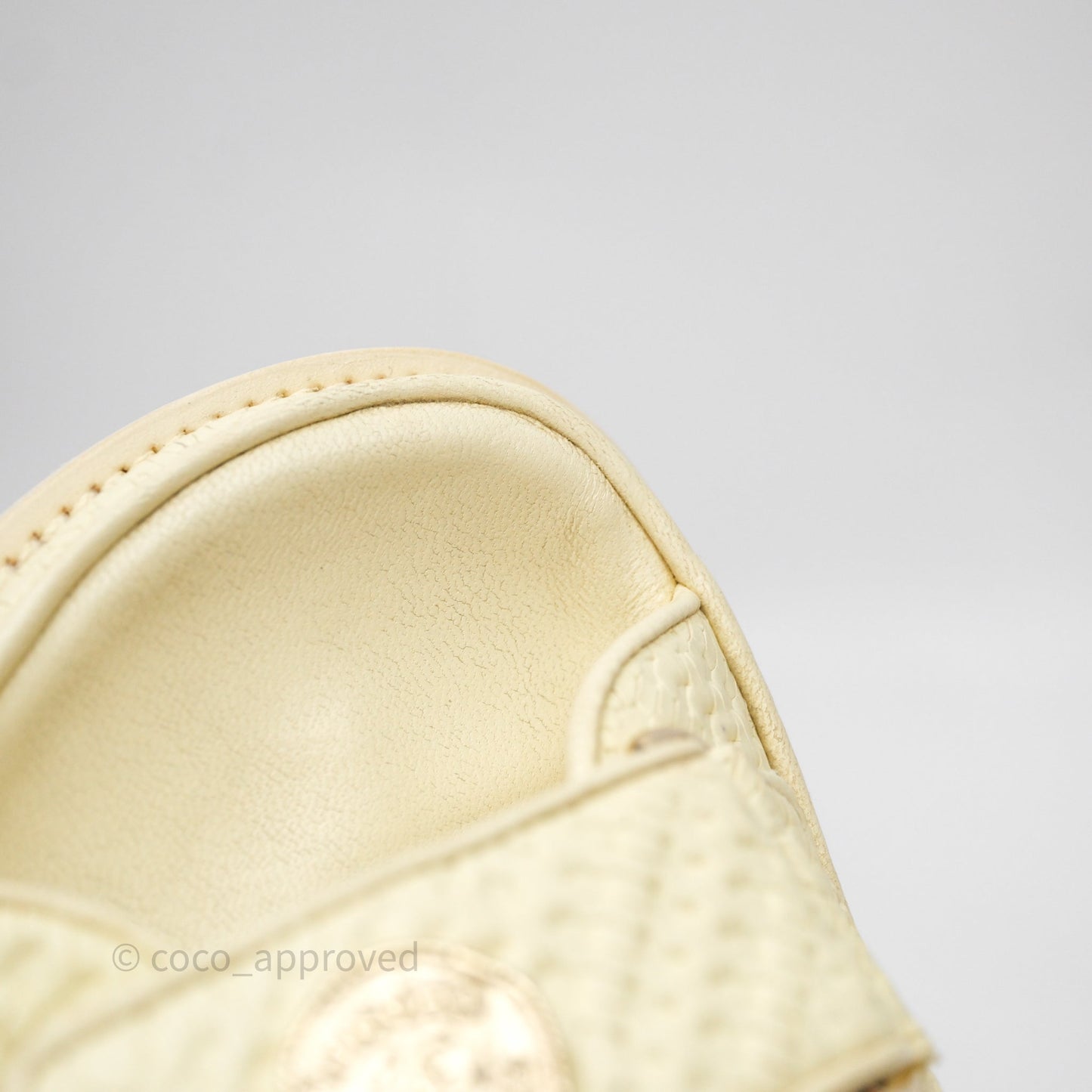 Chanel Dad Sandals Medallion Yellow Size 37
