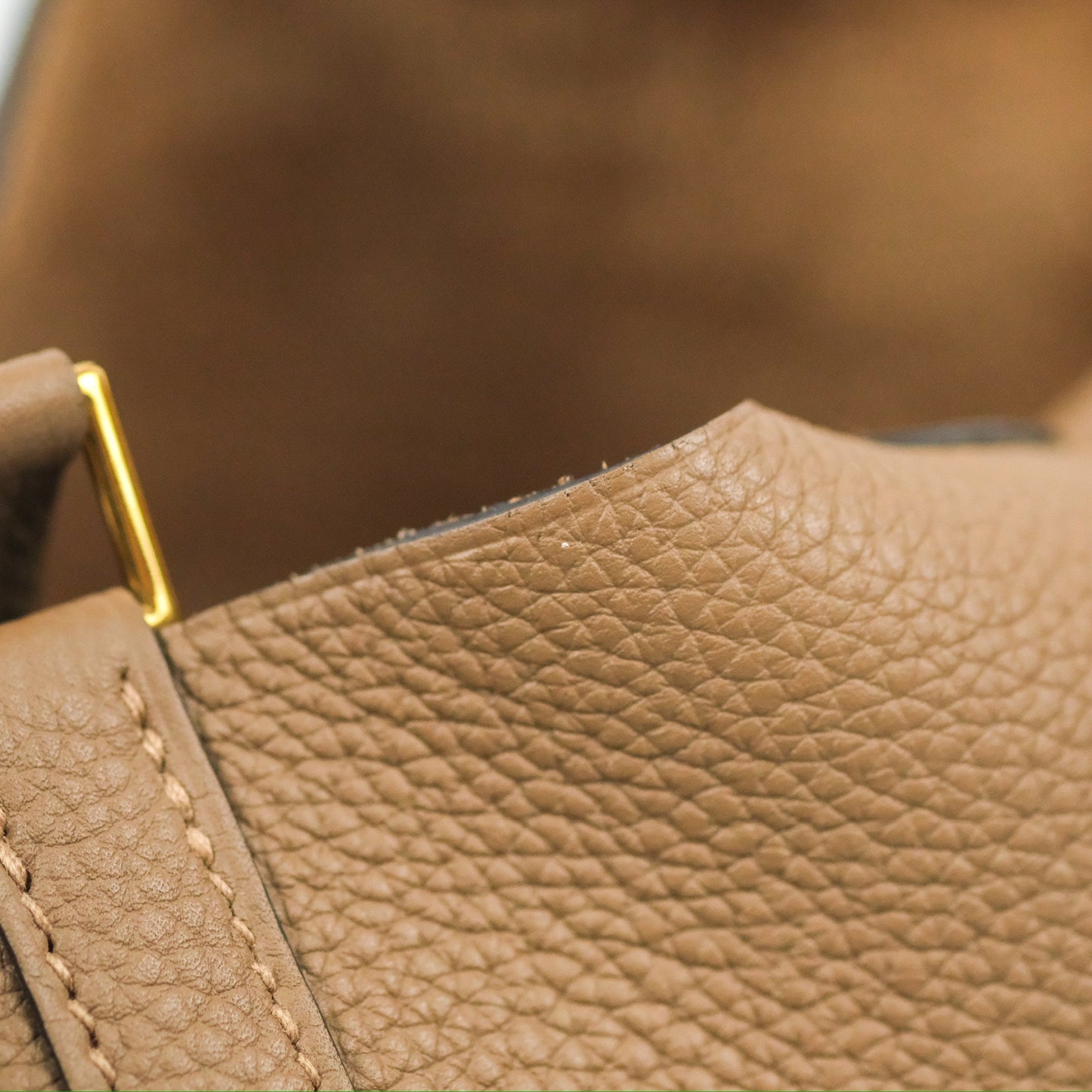 Hermès Picotin Lock 18 Beige De Weimar TM Taurillon Maurice Gold Hardware