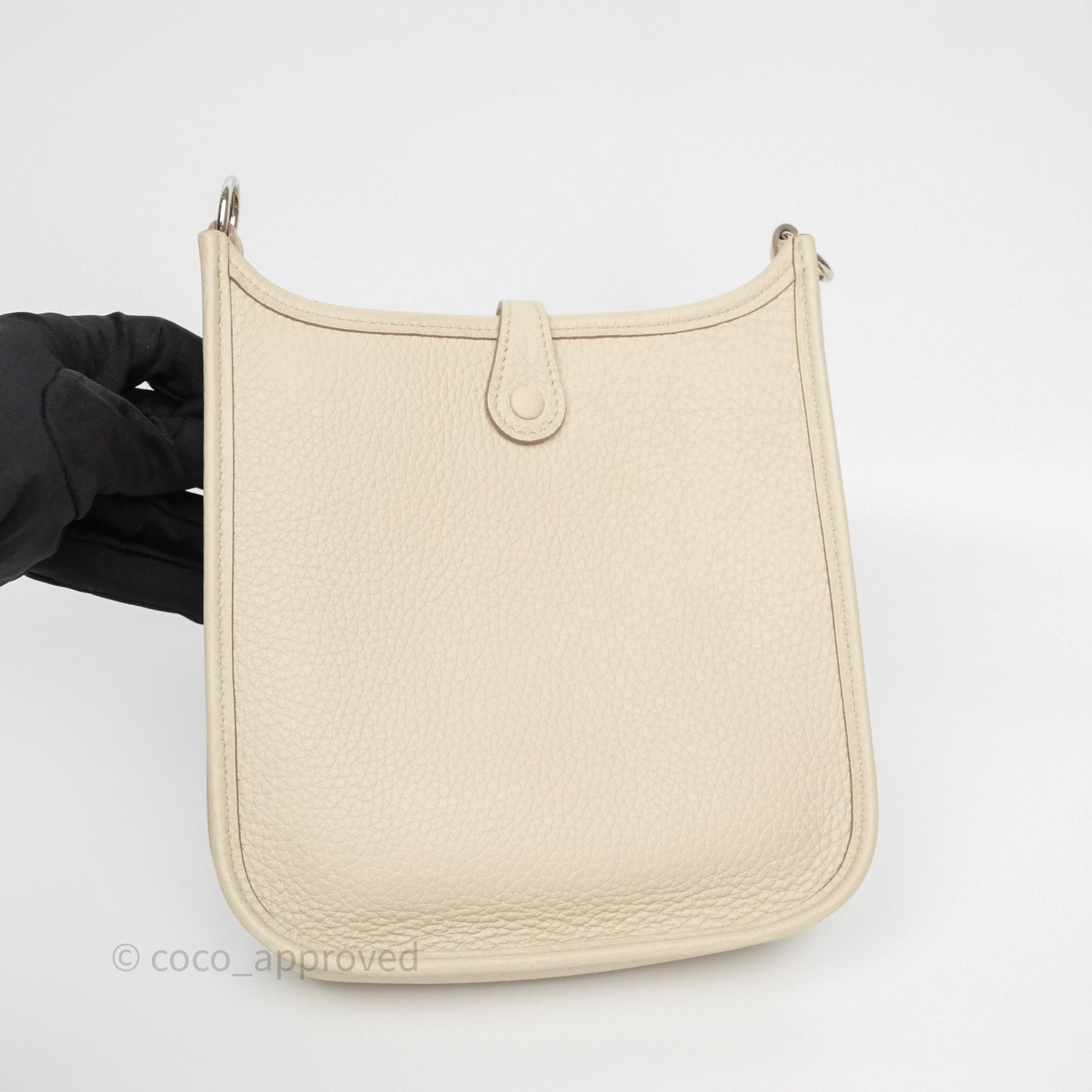 Hermès Mini Evelyne 16 Beton 8L Clemence Palladium Hardware