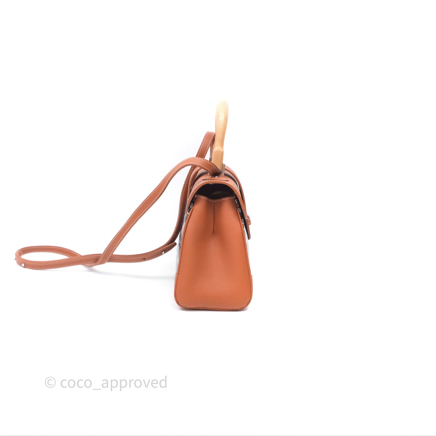 Goyard Saïgon Mini Bag Black And Tan Goyardine Canvas/ Chevroches Calfskin