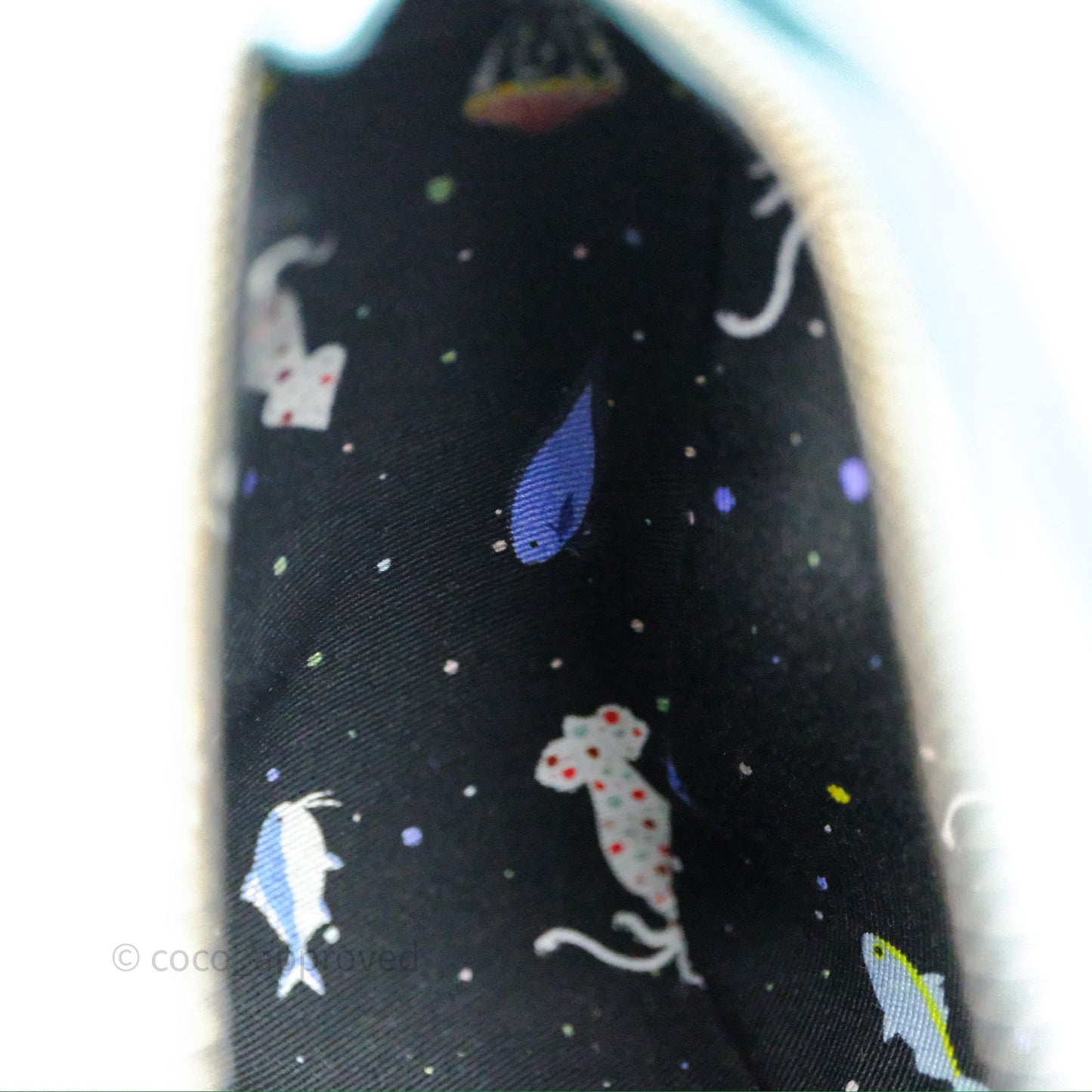 Loewe Mini Squid Suna Puzzle Bag Blue Silver Hardware