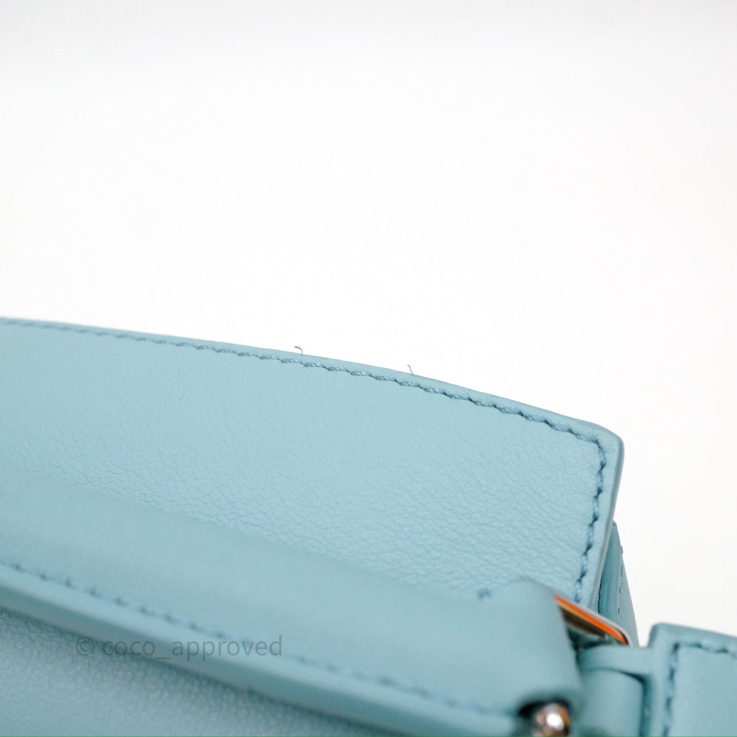 Loewe Mini Squid Suna Puzzle Bag Blue Silver Hardware