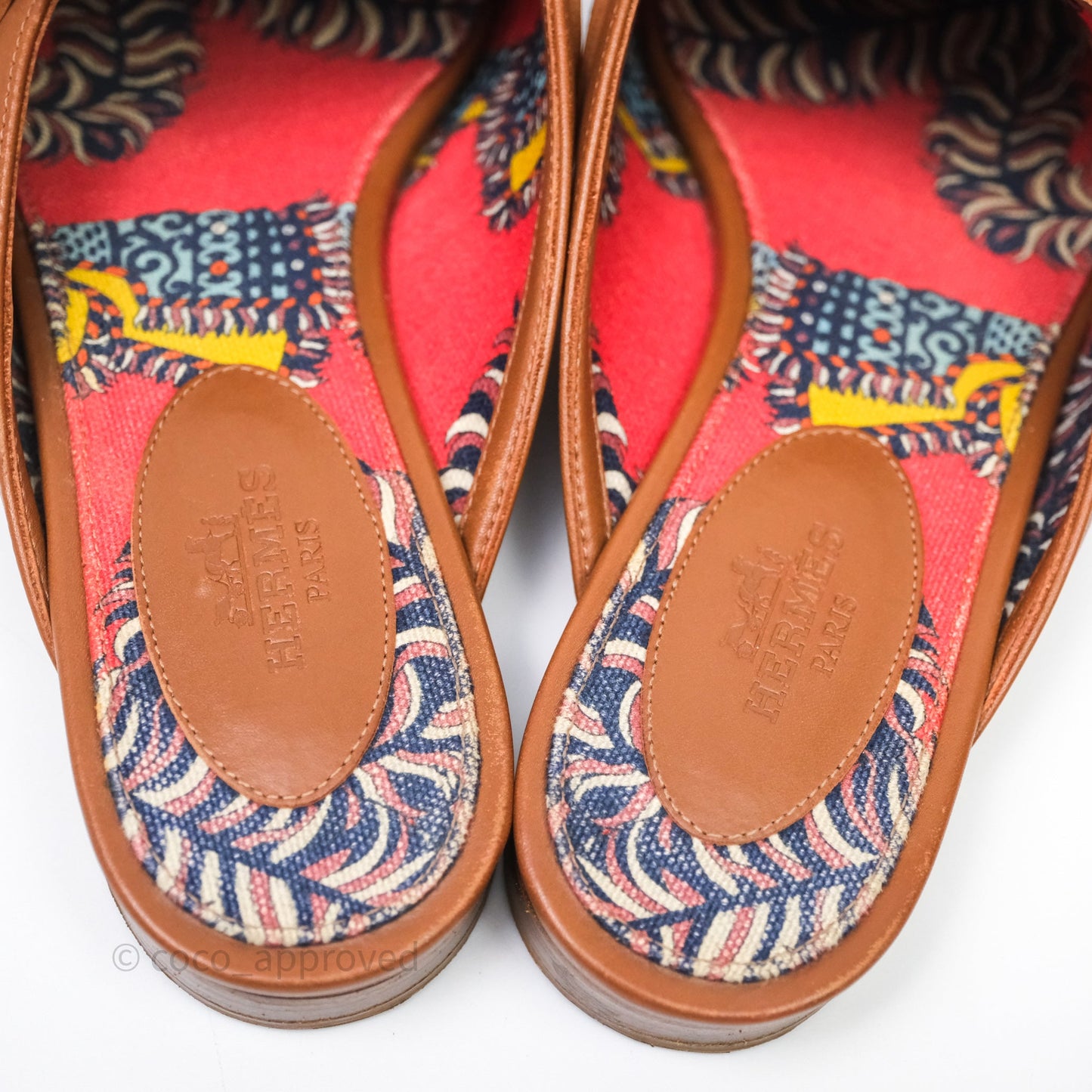 Hermès Oz Mules Calfskin Naturel Palladium Hardware Size 36