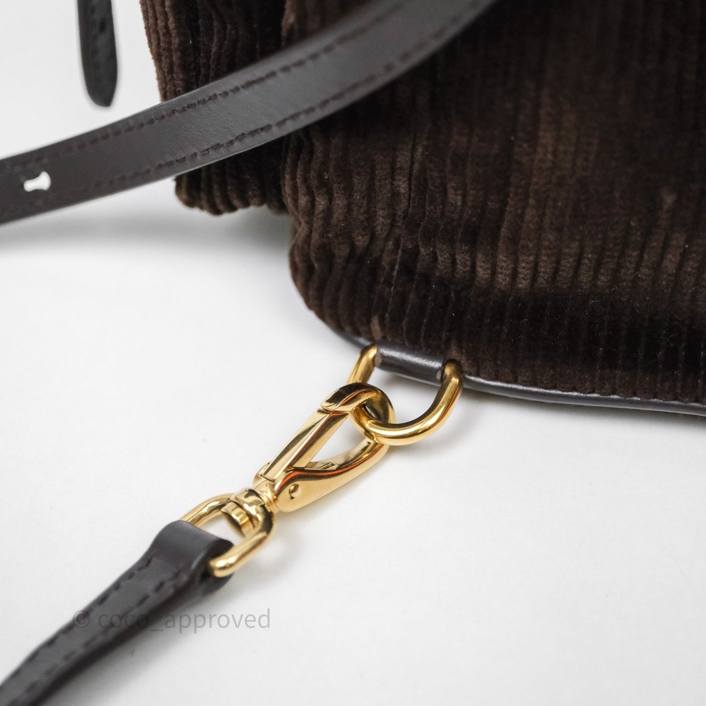 Miu Miu Corduroy Backpack Ebony