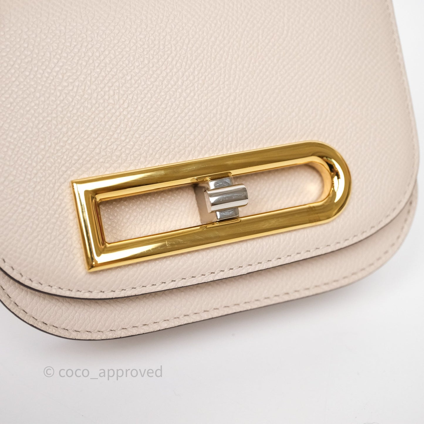 Delvaux Toy Lingot Bag Sesame Alpina Calf
