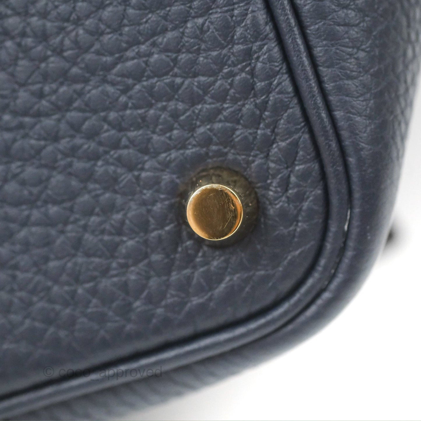 Hermès Picotin Lock 18  Touch Croc Handle Bleu Nuit 2Z Clemence Gold Hardware