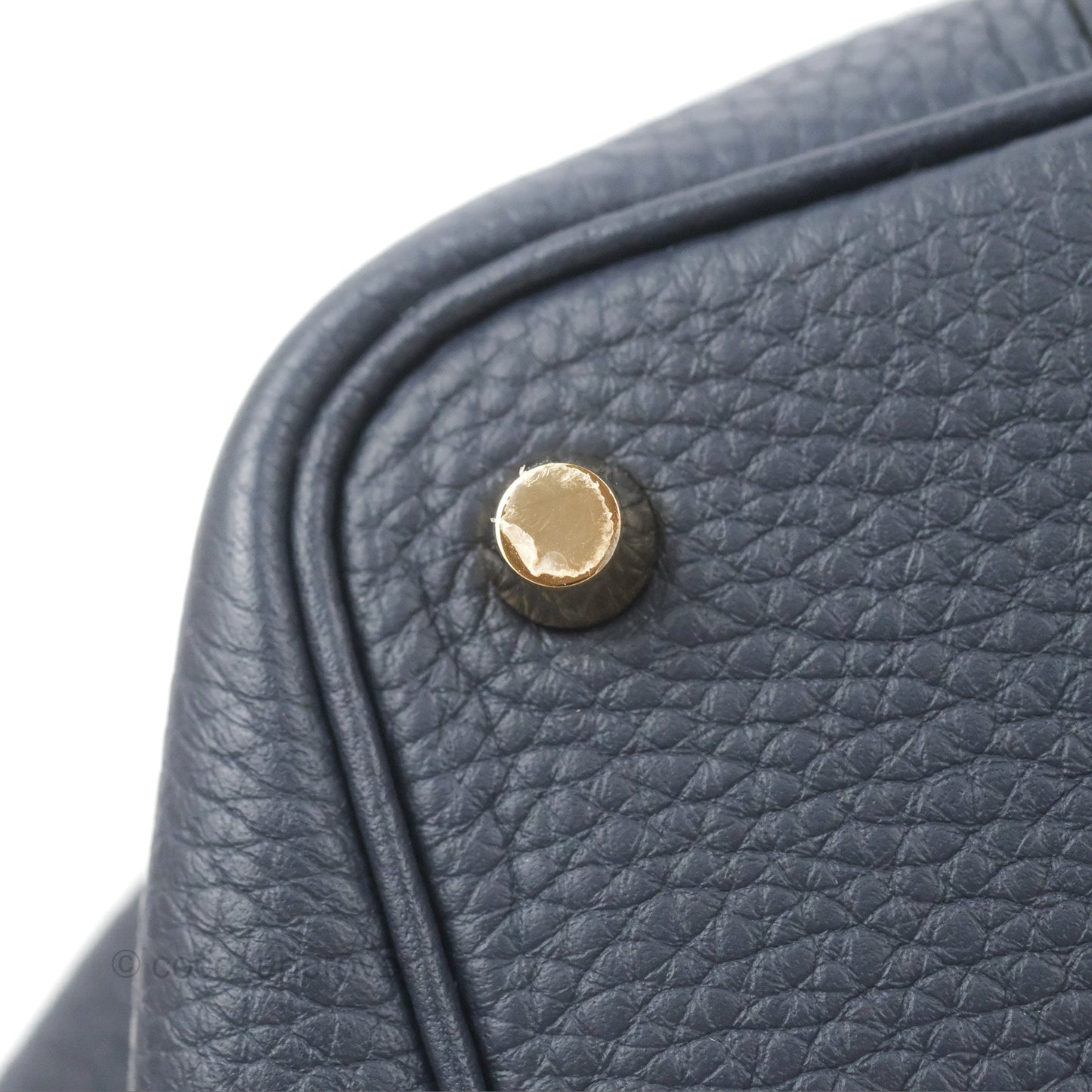 Hermès Picotin Lock 18  Touch Croc Handle Bleu Nuit 2Z Clemence Gold Hardware