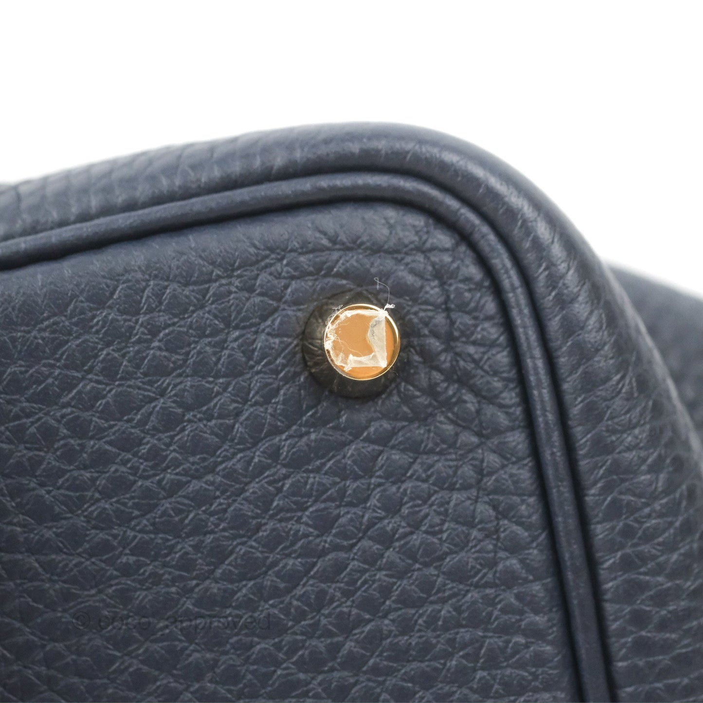 Hermès Picotin Lock 18  Touch Croc Handle Bleu Nuit 2Z Clemence Gold Hardware