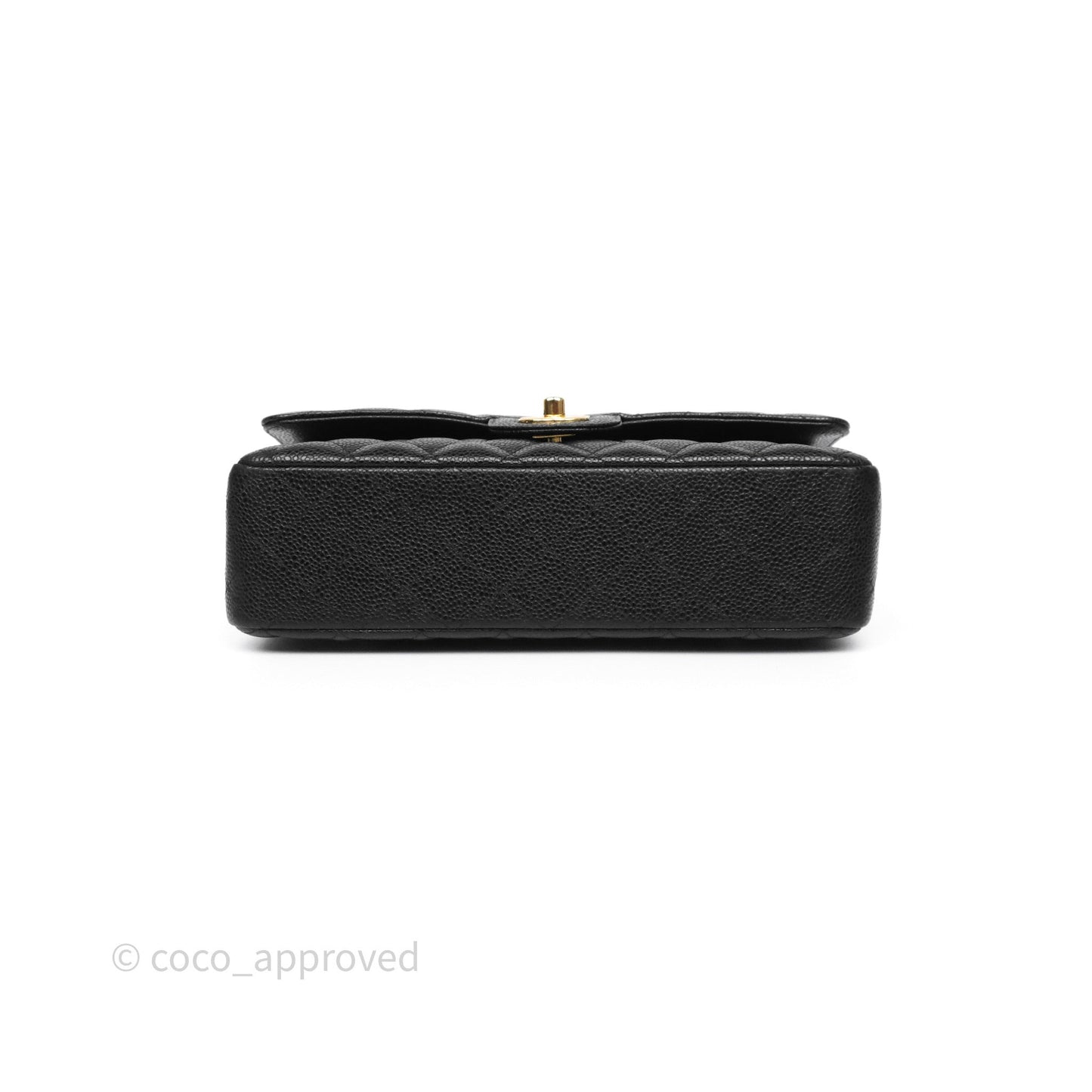 Chanel Classic M/L Medium Flap Quilted Black Caviar Gold Hardware