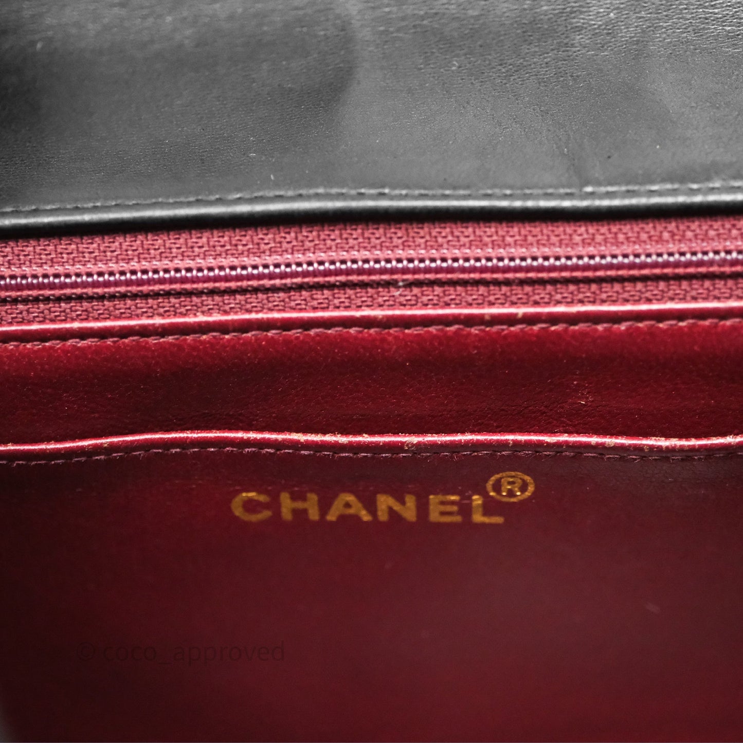 Chanel Vintage Medium Classic Diana Flap Bag Black Lambskin 24K Gold Hardware