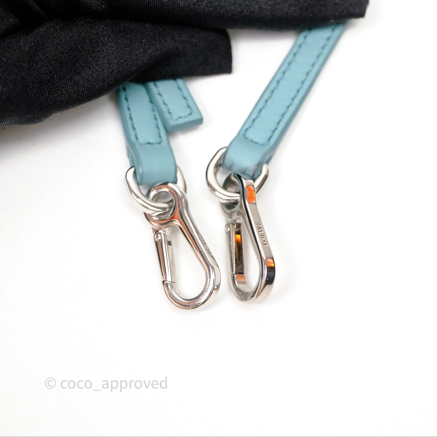 Loewe Mini Squid Suna Puzzle Bag Blue Silver Hardware