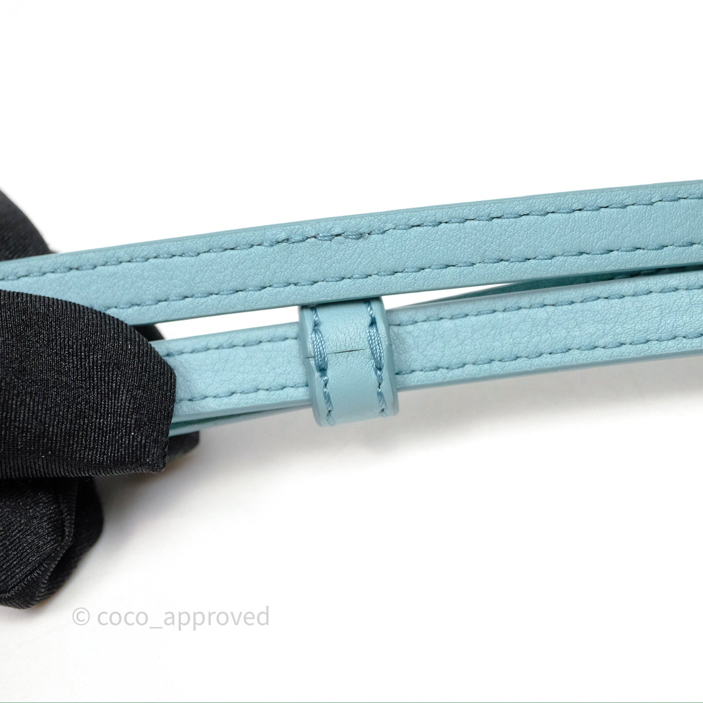 Loewe Mini Squid Suna Puzzle Bag Blue Silver Hardware