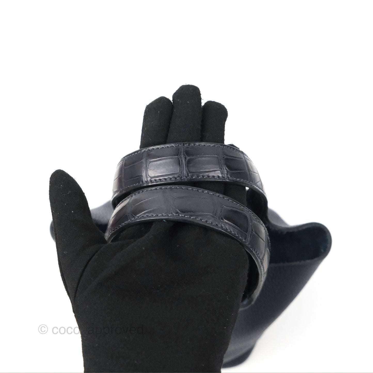Hermès Picotin Lock 18  Touch Croc Handle Bleu Nuit 2Z Clemence Gold Hardware