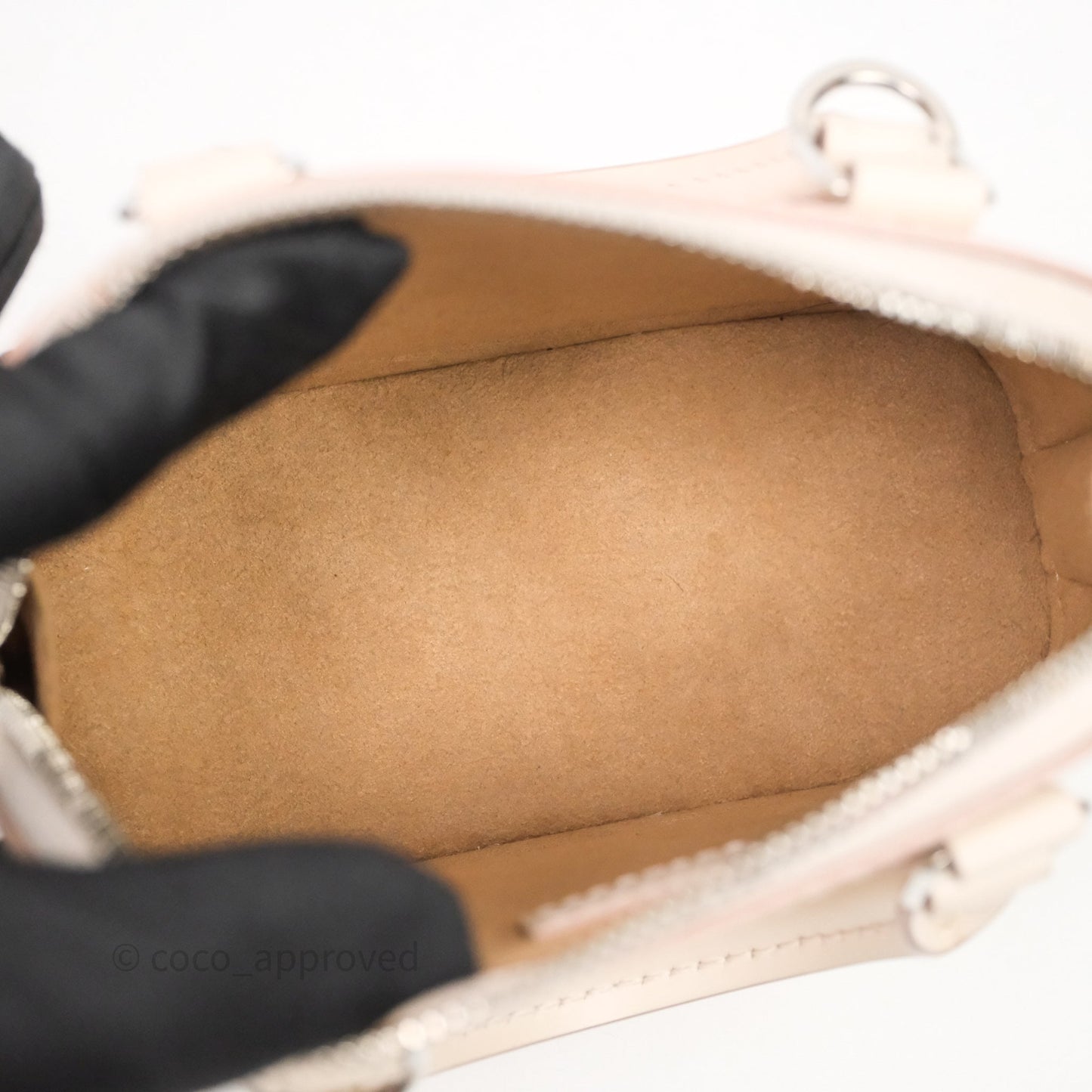 Louis Vuitton Alma Nano Quartz Silver Hardware