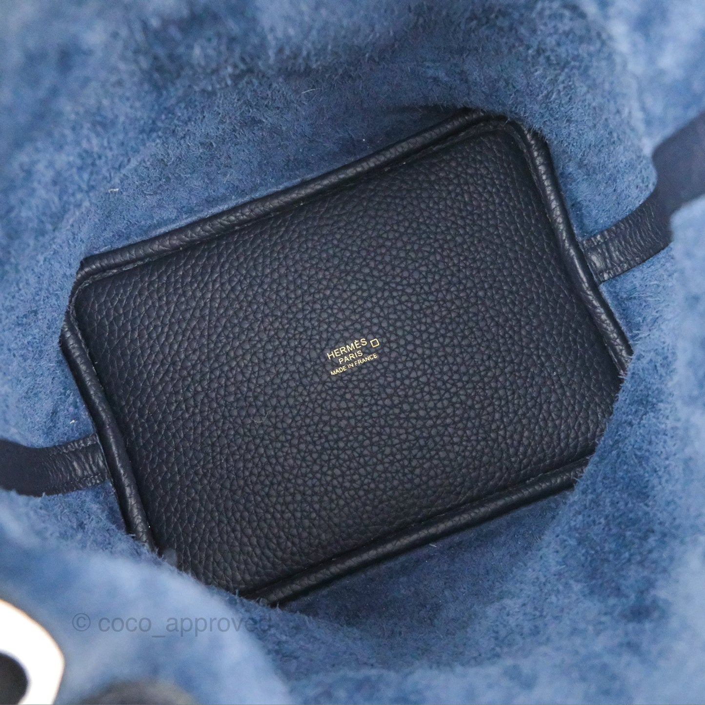 Hermès Picotin Lock 18  Touch Croc Handle Bleu Nuit 2Z Clemence Gold Hardware