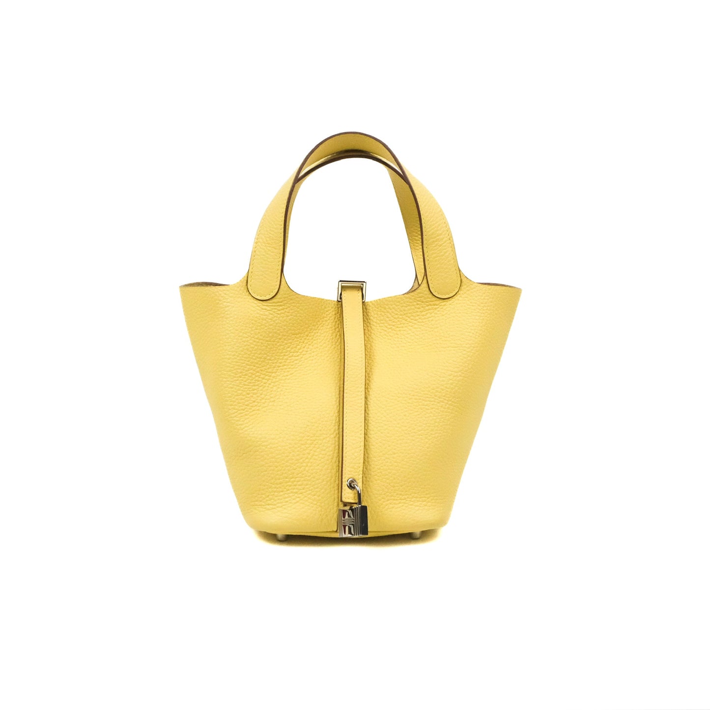 Hermès Picotin Lock 18 Jaune Poussin Taurillon Clemence Palladium Hardware