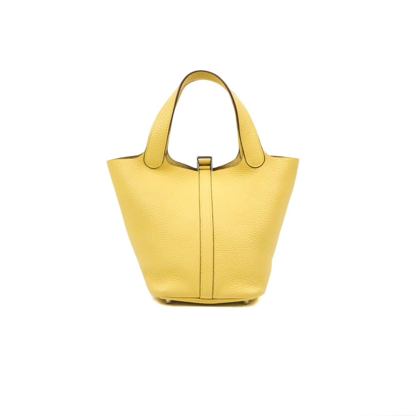 Hermès Picotin Lock 18 Jaune Poussin Taurillon Clemence Palladium Hardware