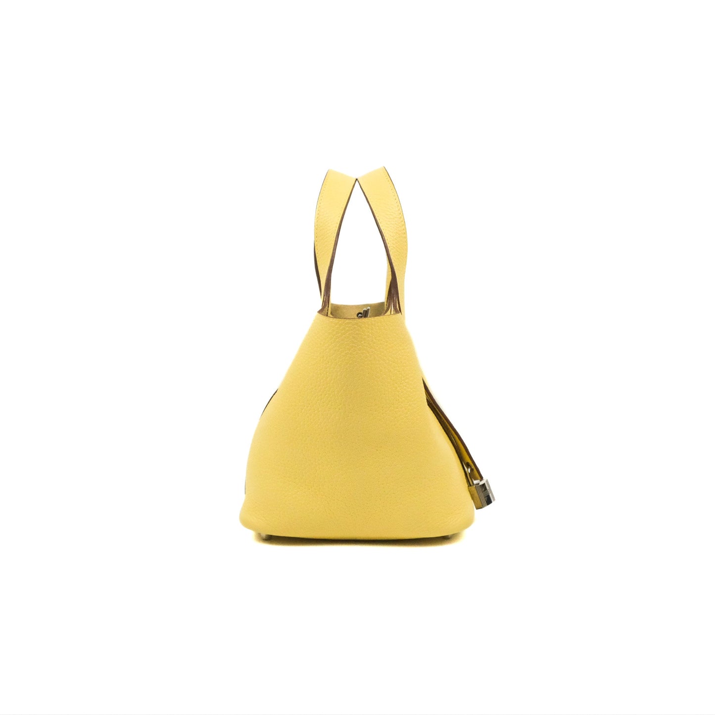 Hermès Picotin Lock 18 Jaune Poussin Taurillon Clemence Palladium Hardware